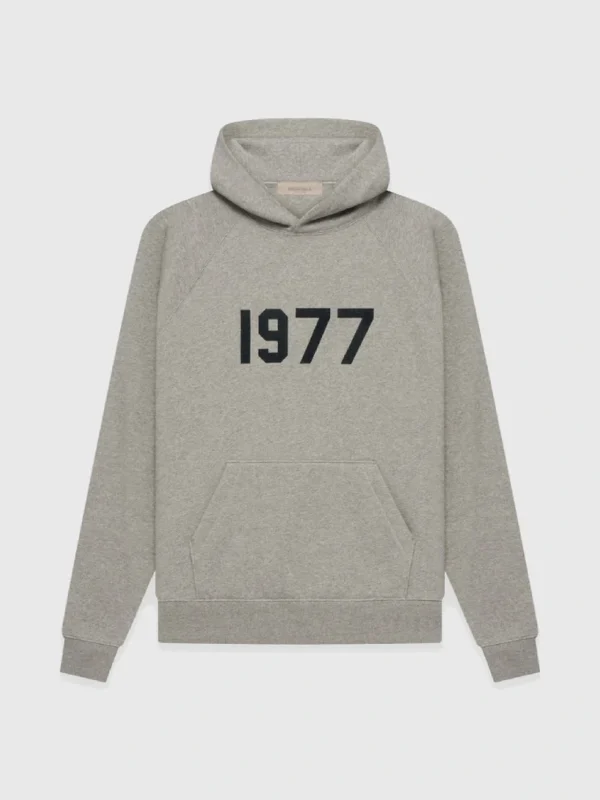Essentials 1977 Dark Hoodie Gray