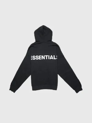 Essentials 3M Logo Pullover Hoodie Black