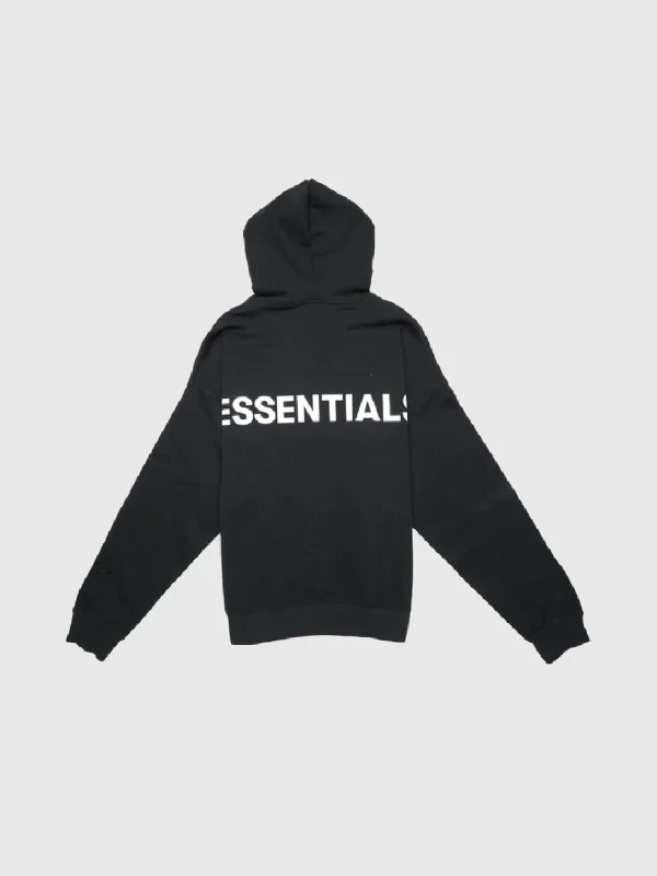 Essentials 3M Logo Pullover Hoodie Black