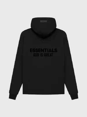 Essentials God Is Great Hoodie Black
