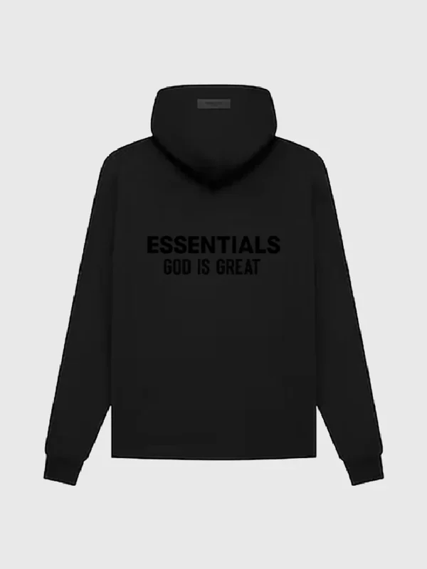 Essentials God Is Great Hoodie Black