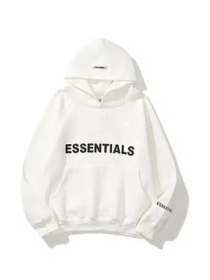 Essentials x Oversized Hoodie White
