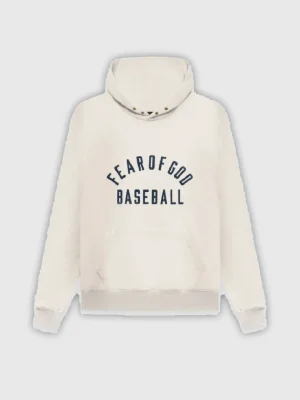 Fear Of God Baseball Hoodie Cream