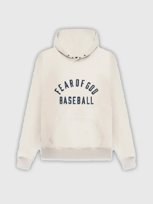 Fear Of God Baseball Hoodie Cream