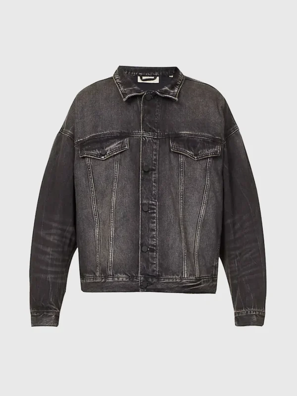 Essentials Fear of God Denim Jacket Black
