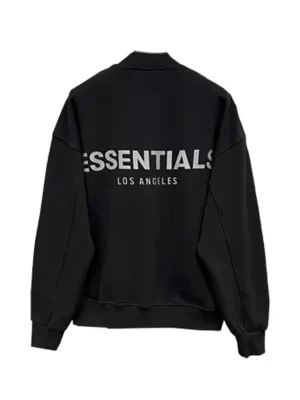 Essentials Men Baseball Los Angeles Jacket Black