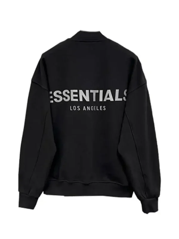 Essentials Men Baseball Los Angeles Jacket Black