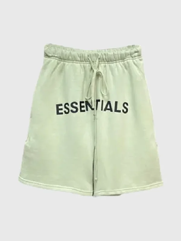 Fear of God Essentials Logo Shorts Green