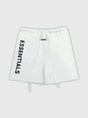 Fear of God Essentials Logo Shorts White