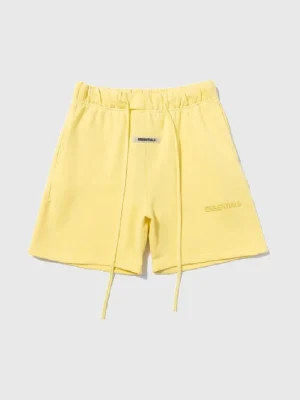 Fear of God Essentials Logo Shorts Yellow