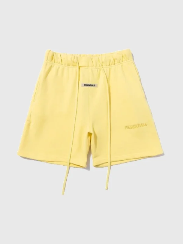 Fear of God Essentials Logo Shorts Yellow