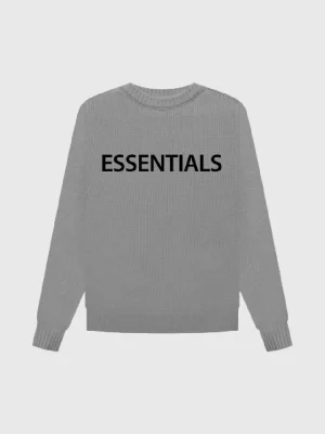 Essentials Fear Of God Overlapped Sweatshirt Grey