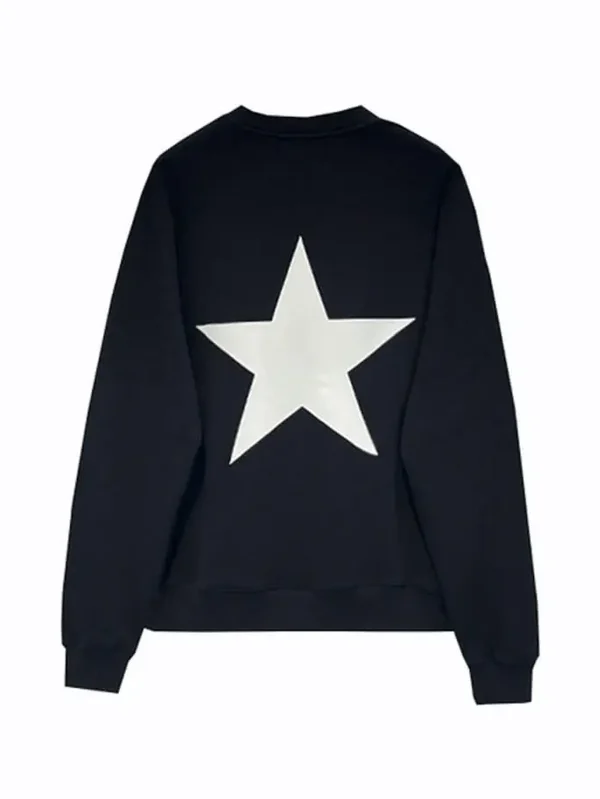Essentials Fear Of God Star Sweatshirt Black