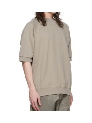 Essentials Taupe Cotton Sweatshirt Grey