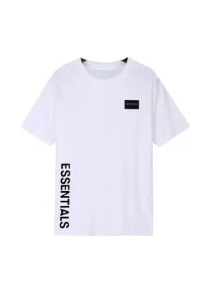 Essential Side Print Logo T Shirt White