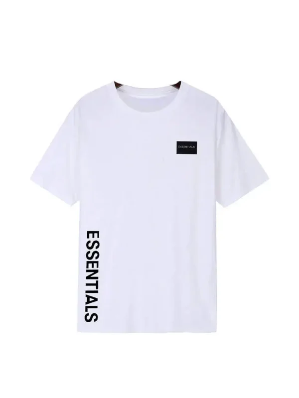 Essential Side Print Logo T Shirt White