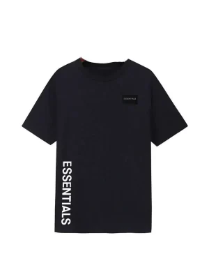 Essentials Side Print Logo T Shirt Black