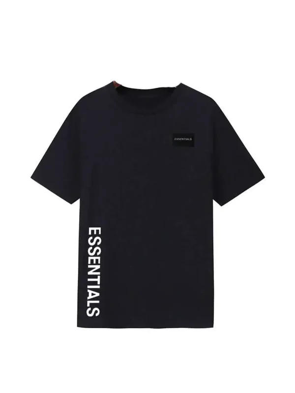 Essentials Side Print Logo T Shirt Black