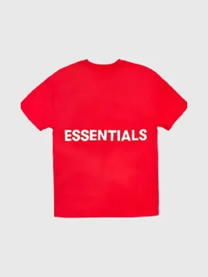 Fear of God Essentials Graphic T Shirt Red