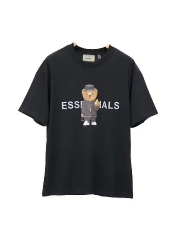 Loose Letter Bear printing Essentials T Shirt Logo