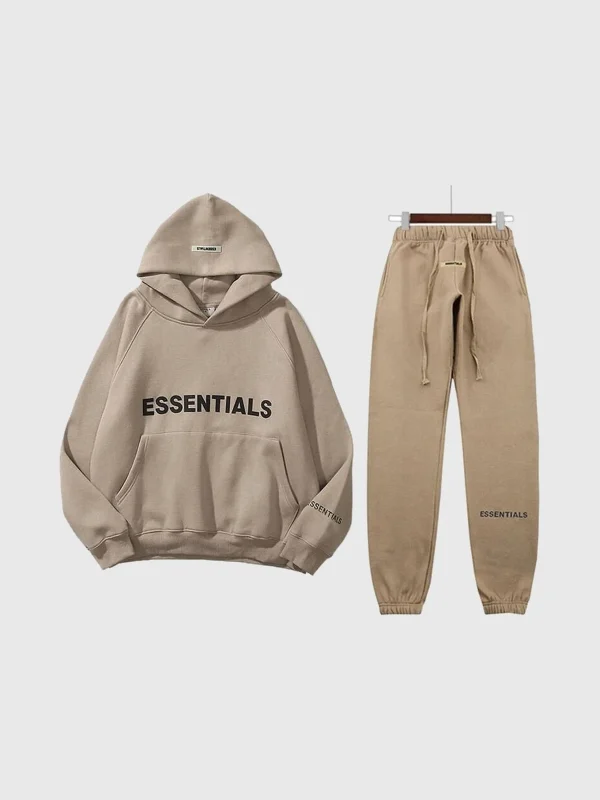 Essentials Fear Of God Oversized Tracksuit Brown