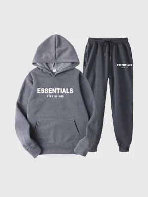 Essentials Fear of God Dark Tracksuits Grey