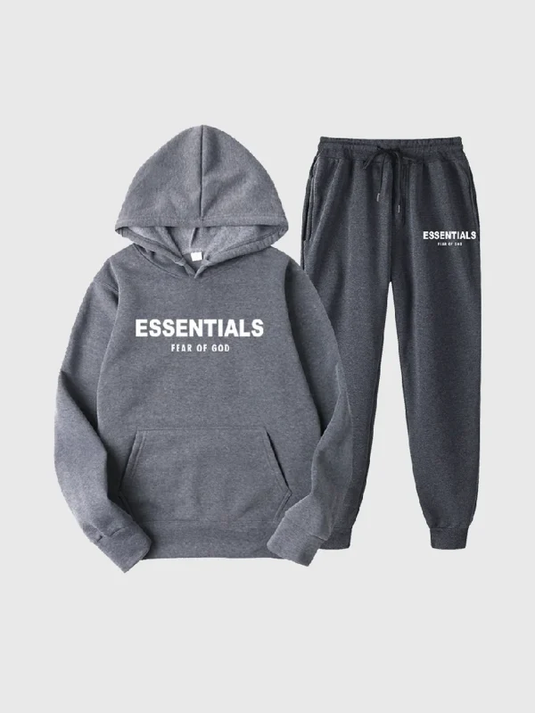Essentials Fear of God Dark Tracksuits Grey
